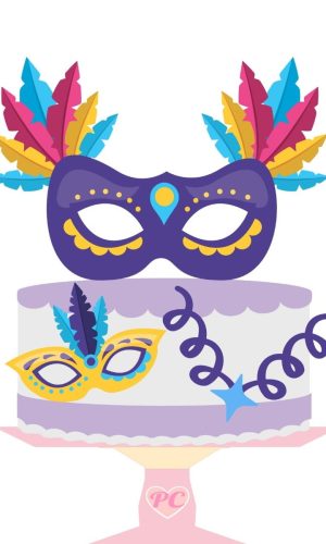 Topo de Bolo Carnaval