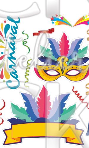 Topo de Bolo Carnaval