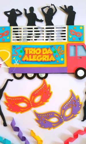 Topo de Bolo Carnaval