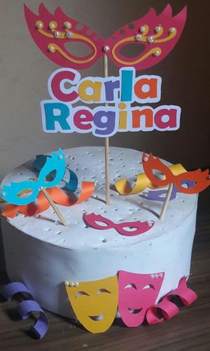 Topo de Bolo Carnaval