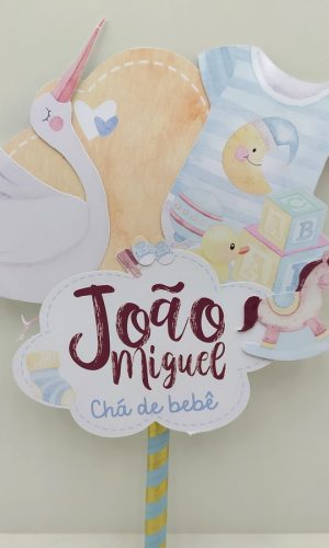 Topo de Bolo Chá de Bebe