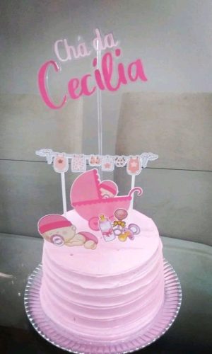 Topo de Bolo Chá de bebe
