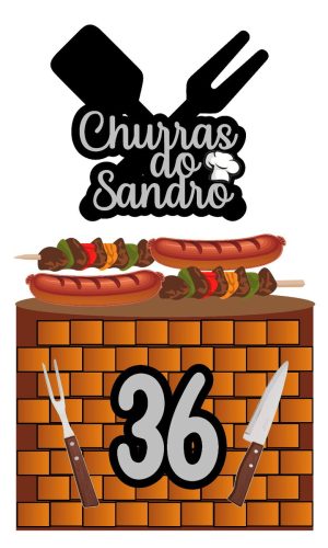 Topo de Bolo Churrasco