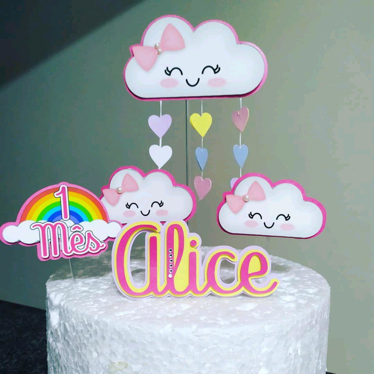Topo de Bolo Chuva de Amor - Imagem 2