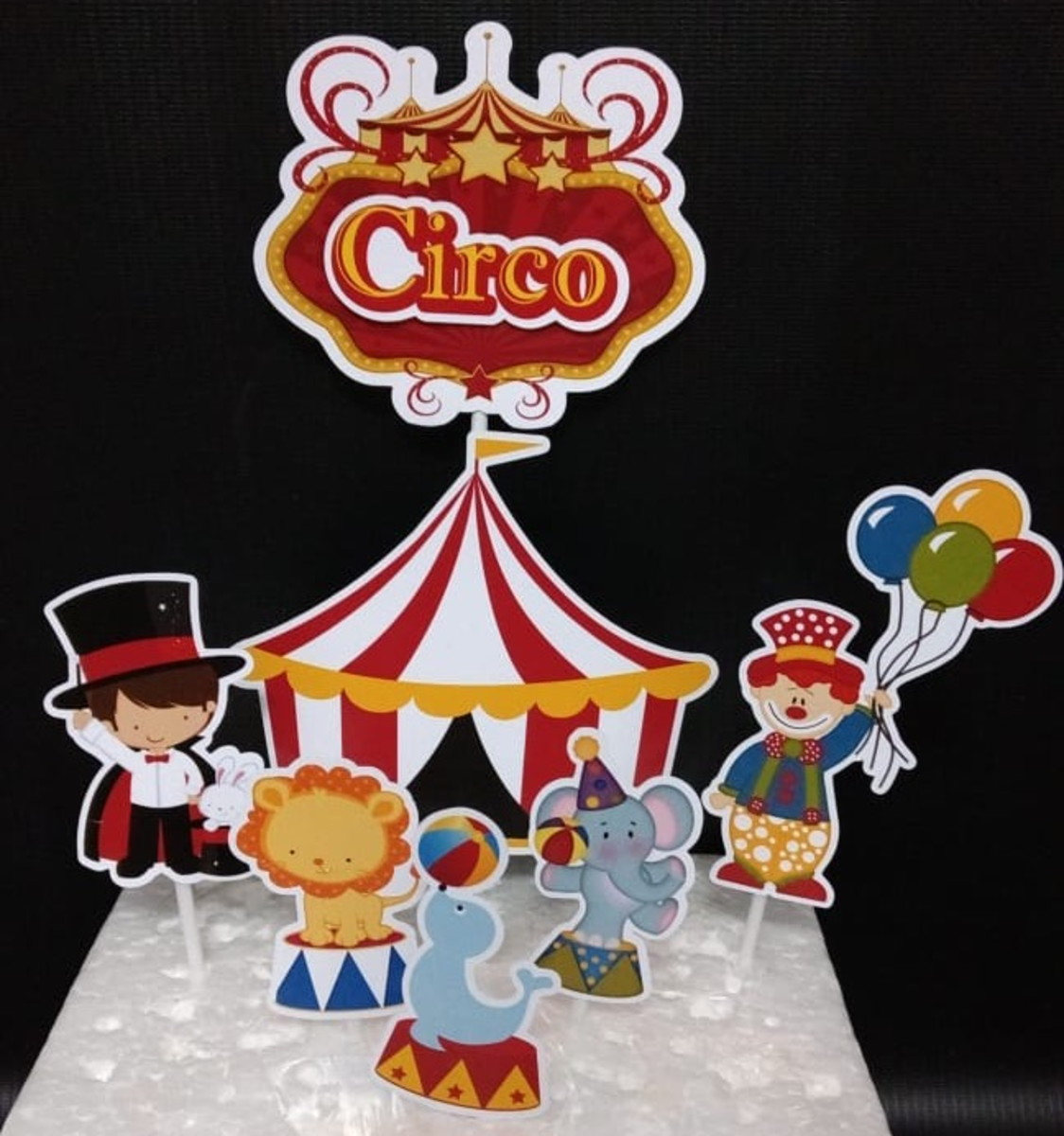 Topo de Bolo Circo