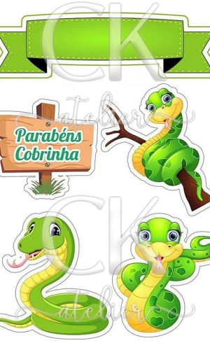 Topo de Bolo Cobra