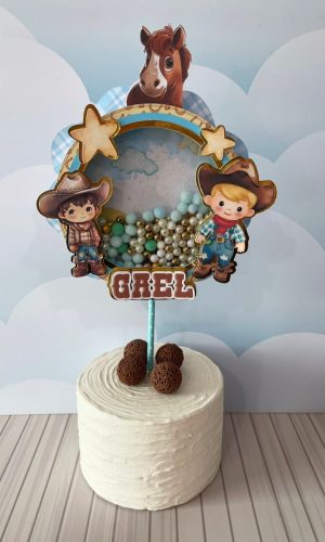 Topo de Bolo Cowboy