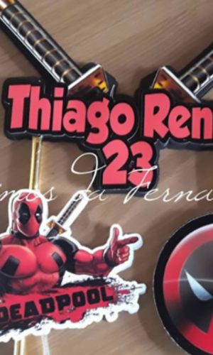 Topo de Bolo DeadPool