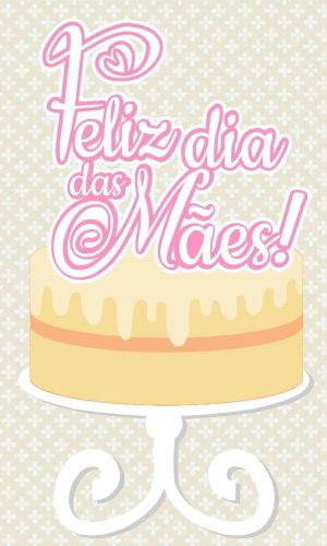 Topo de Bolo dia das mães