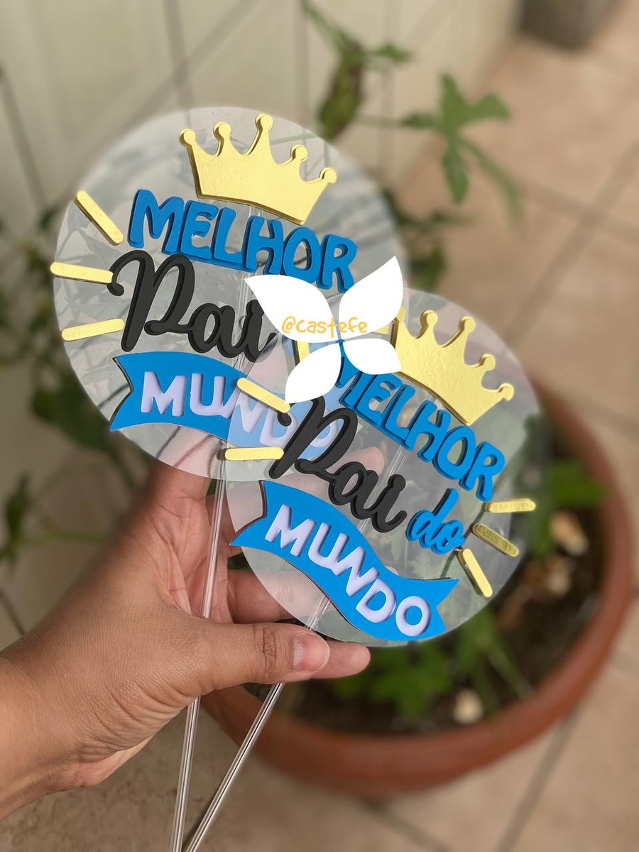 Topo de Bolo dia dos pais