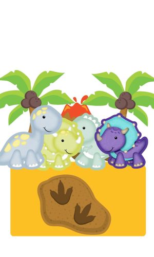 Topo de Bolo Dinossauro