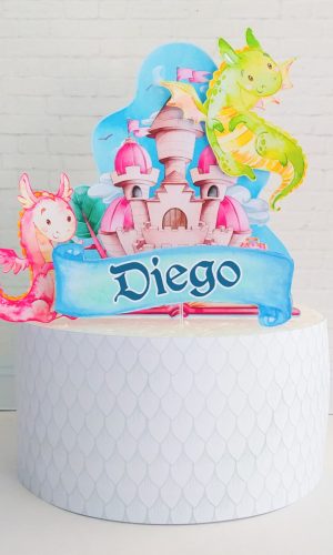 Topo de Bolo Dragões