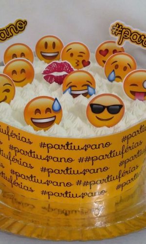 Topo de Bolo Emoji