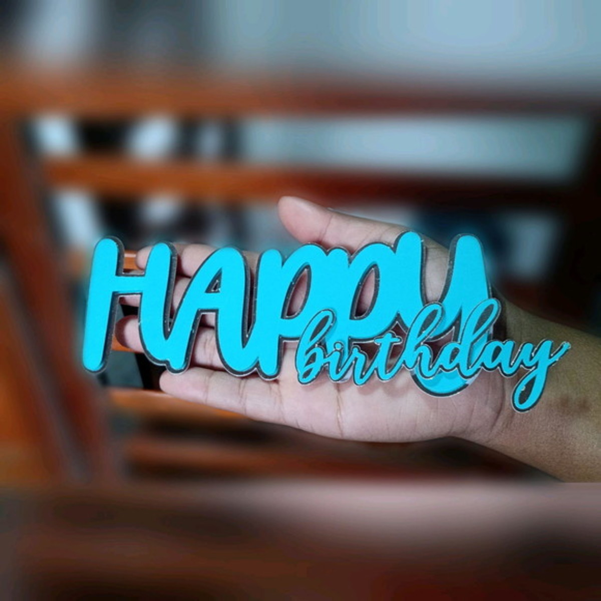 Topo de Bolo Feliz Aniversario
