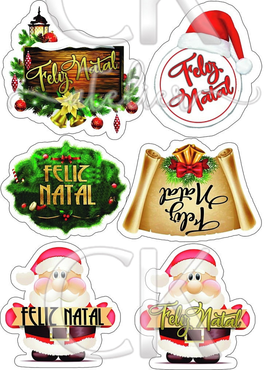 Topo de Bolo Feliz Natal