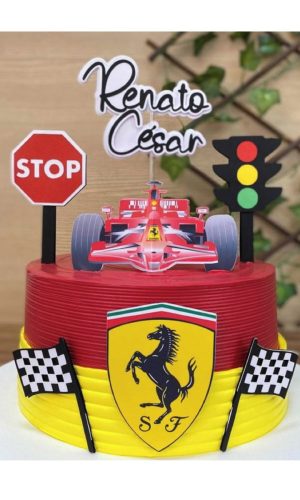 Topo de Bolo Ferrari