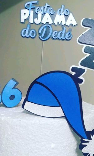 Topo de Bolo Festa Pijama