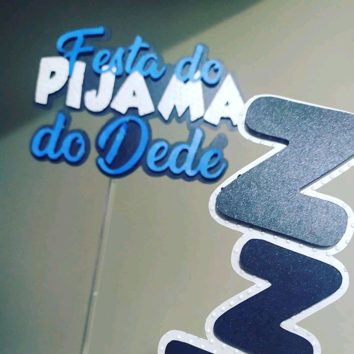 Topo de Bolo Festa Pijama - Imagem 3