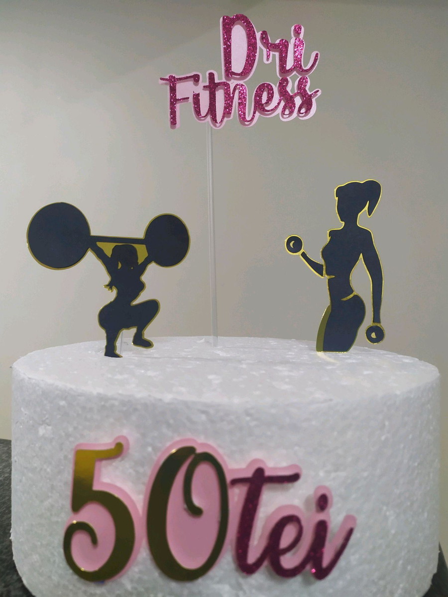 Topo De Bolo Fitness - Imagem 2