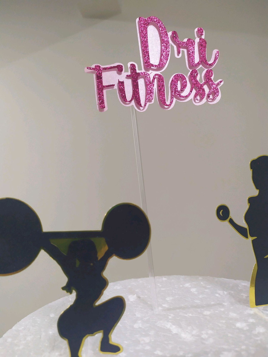 Topo De Bolo Fitness - Imagem 3