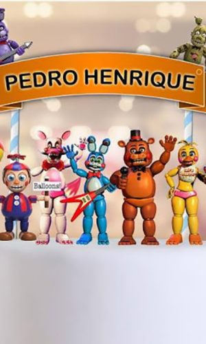 Topo de Bolo Five Night at Freddys
