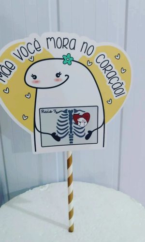 Topo de Bolo Flork mães