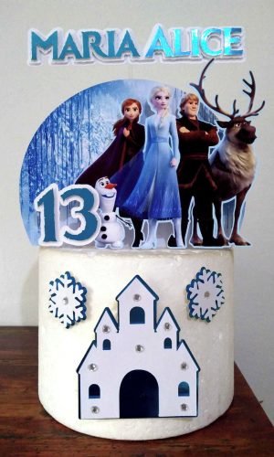 Topo de Bolo Frozen