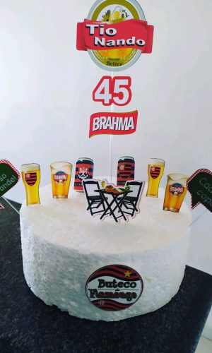 Topo de Bolo boteco e futebol