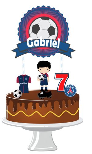 Topo de Bolo futebol PSG