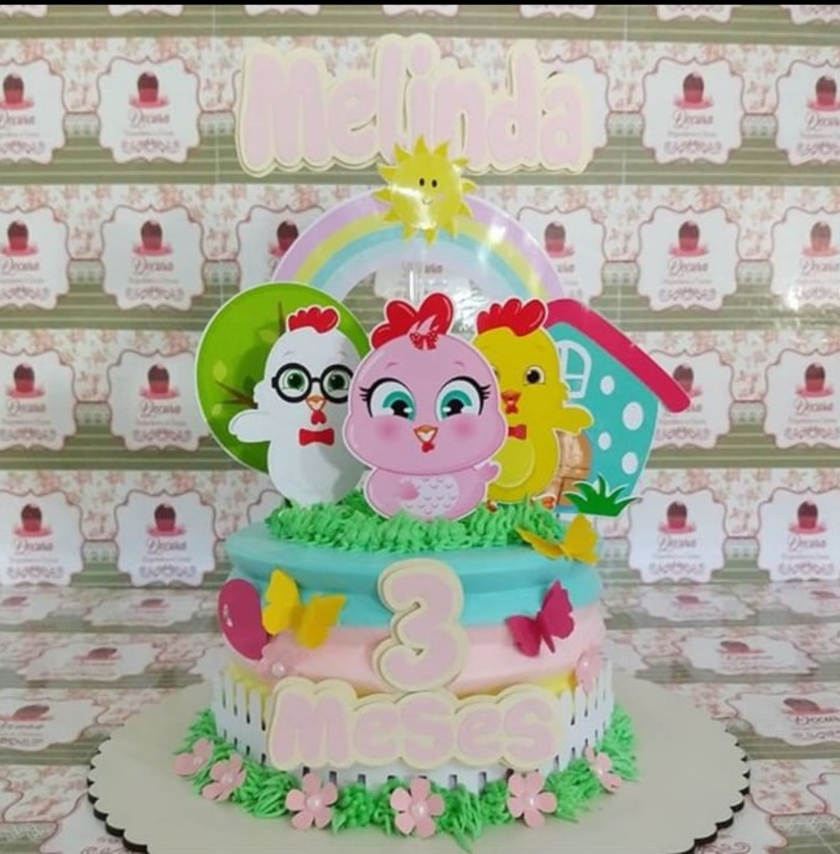 Topo De Bolo Galinha Pintadinha