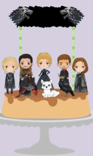 Topo De Bolo Game Of Thrones