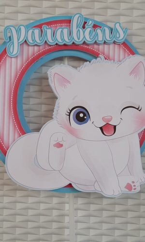 Topo de Bolo Gatinha