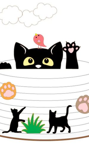Topo de Bolo Gatinho