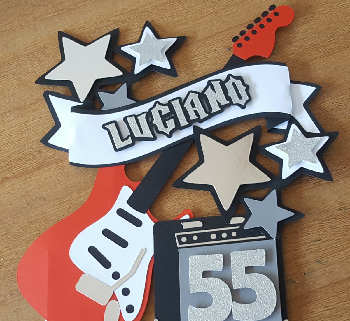 Topo de Bolo Guitarra