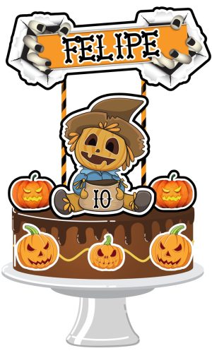 Topo de Bolo Halloween