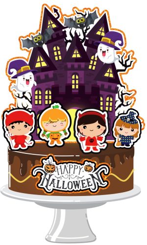 Topo de Bolo Halloween