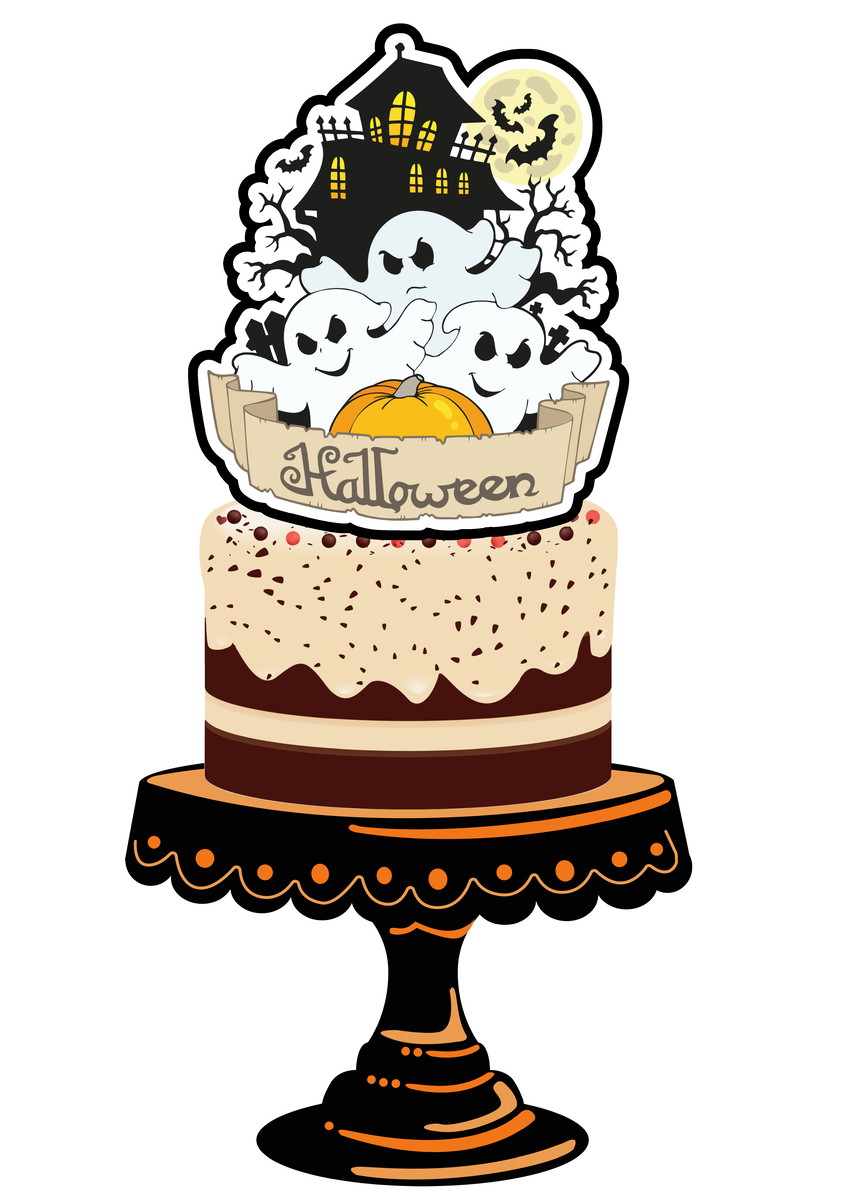 Topo de Bolo Halloween