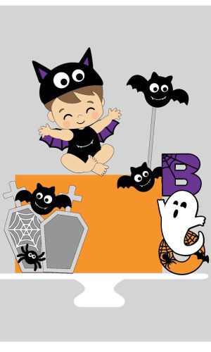 Topo de Bolo Halloween
