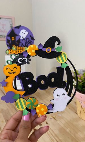 Topo de Bolo Halloween