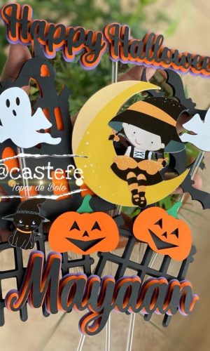Topo De Bolo Halloween