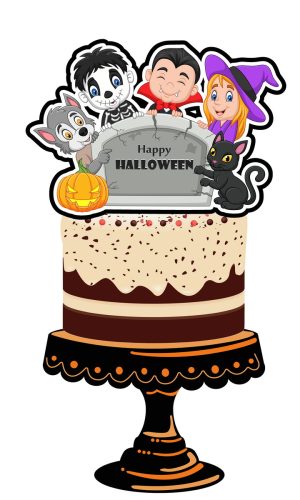 Topo de Bolo Halloween