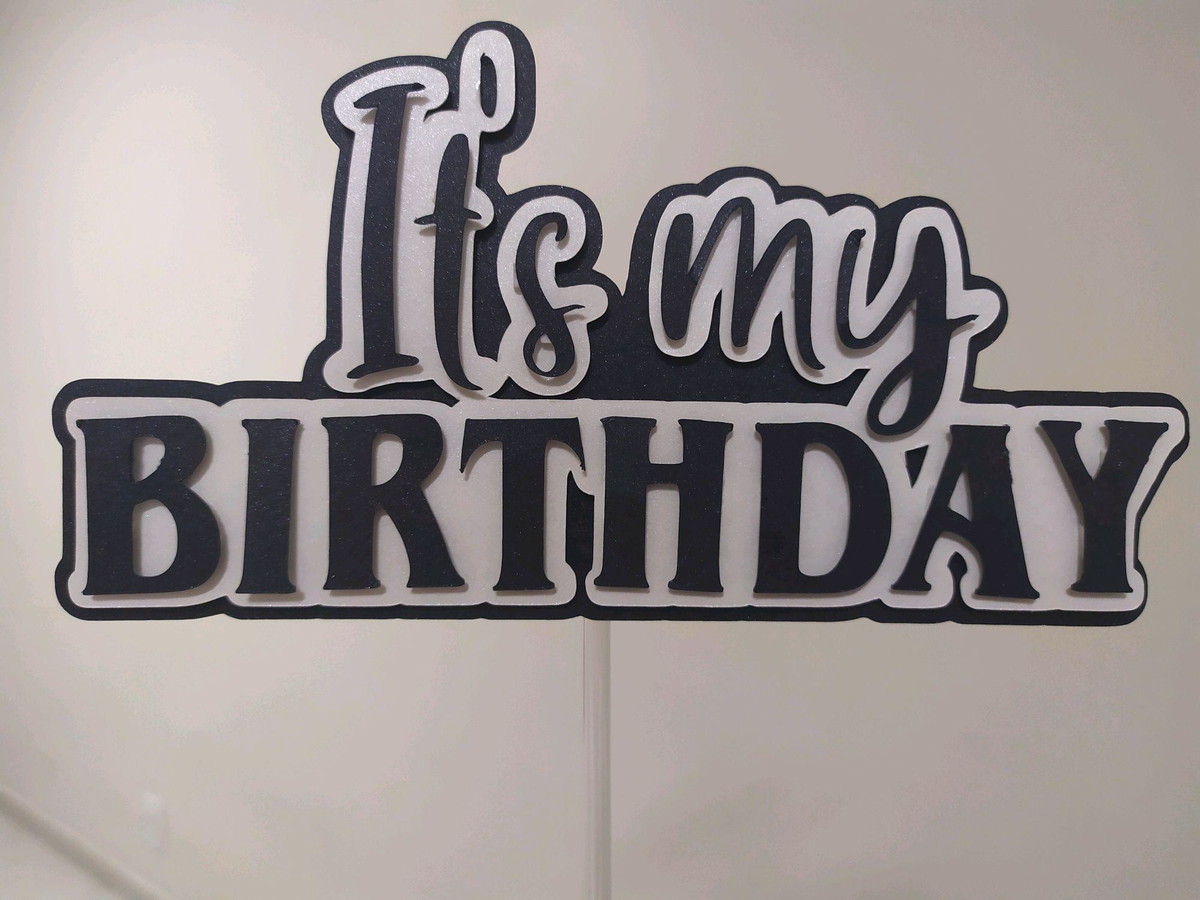 Topo de Bolo happy birthday - Imagem 4