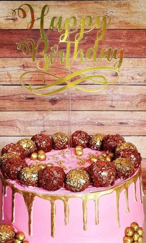 Topo de Bolo happy birthday