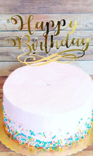 Topo de Bolo Happy birthday