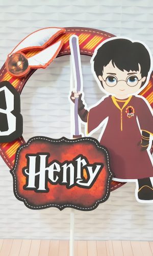 Topo de Bolo Harry Potter