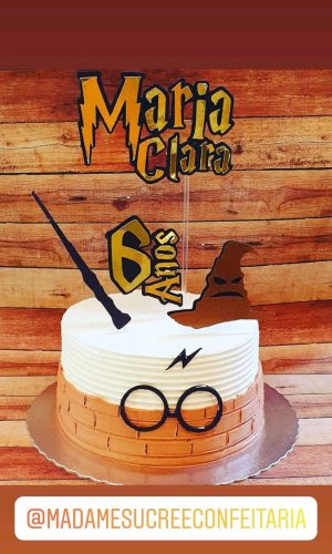 Topo de Bolo Harry Potter