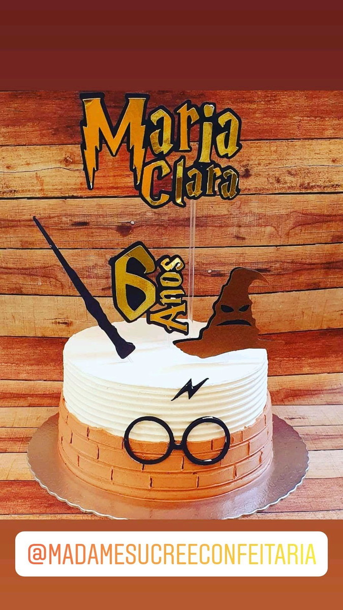 Topo de Bolo Harry Potter