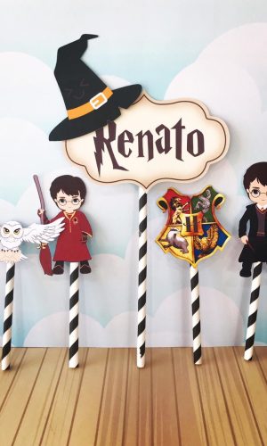 Topo de Bolo Harry Potter