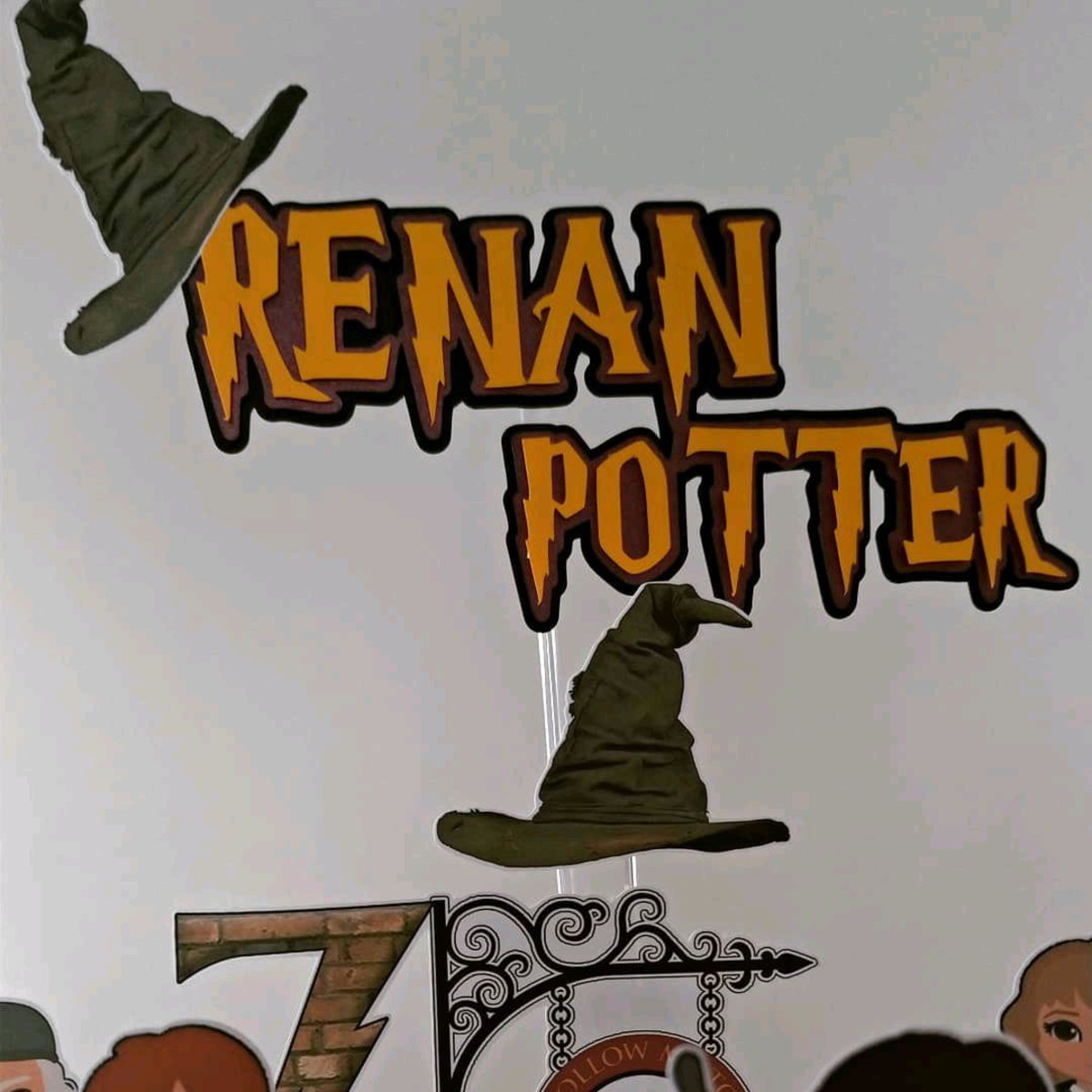 Topo de Bolo Harry Potter