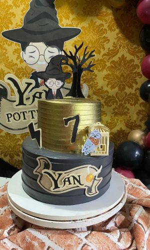 Topo de Bolo Harry Potter